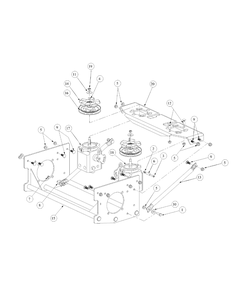Drive Assembly Diagram and Parts List for M60-KH 53AB5BAX150-25-HP Cub Cadet Lawn Tractor